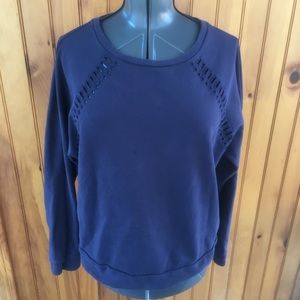Scotch and Soda Navy Sweatshirt with Cutout Details
Actual color last pictures